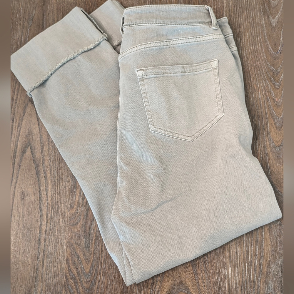 J. Jill Light Taupe Wide-Leg Pants